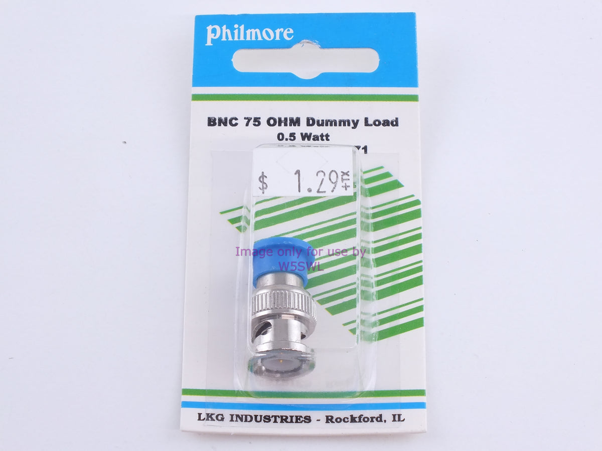 Philmore 971 BNC 75 Ohm Dummy Load .5 Watt (Bin85) - Dave's Hobby Shop by W5SWL