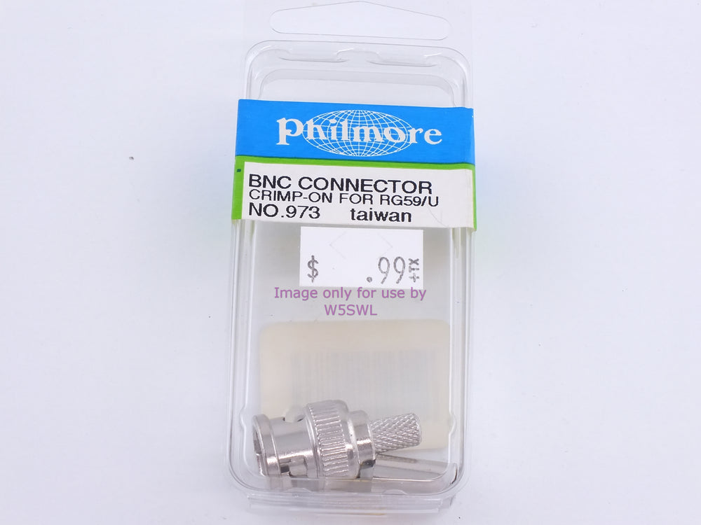 Philmore 973 BNC Connector Crimp-On For RG59/U (bin99) - Dave's Hobby Shop by W5SWL
