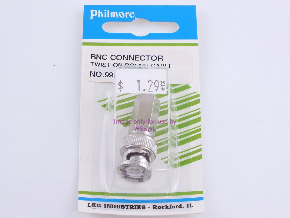 Philmore 991 BNC Connector Twist On-RG58/U Cable (bin98) - Dave's Hobby Shop by W5SWL