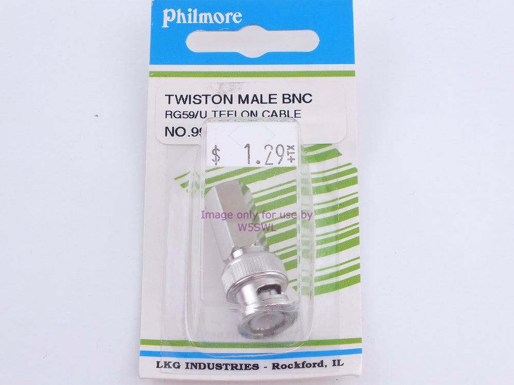 Philmore 995 Twist On Male BNC RG59/U Teflon Cable (bin98) - Dave's Hobby Shop by W5SWL