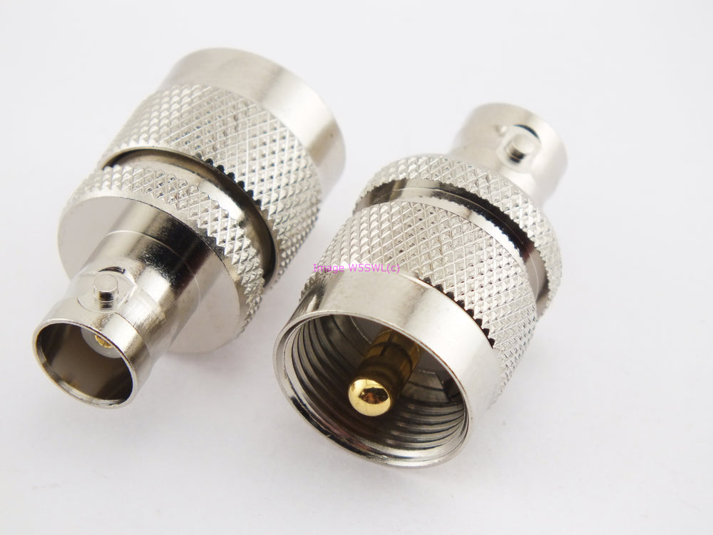 UHF Male to BNC Female Coax Connector Adapter - Dave's Hobby Shop by W5SWL