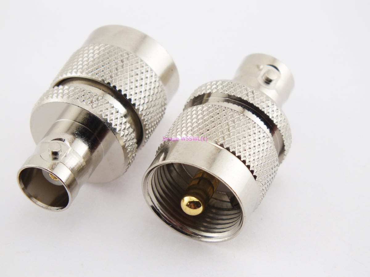 UHF Male to BNC Female Coax Connector Adapter - Dave's Hobby Shop by W5SWL