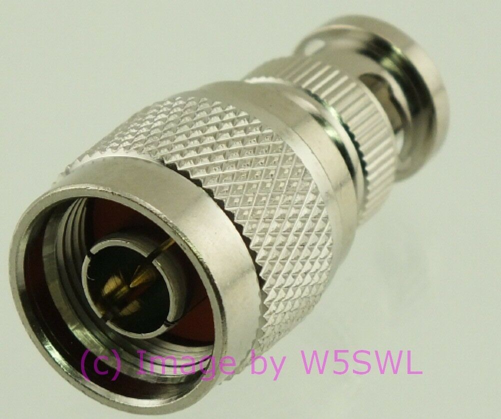 W5SWL N Male to BNC Male Coax Connector Adapter - Dave's Hobby Shop by W5SWL