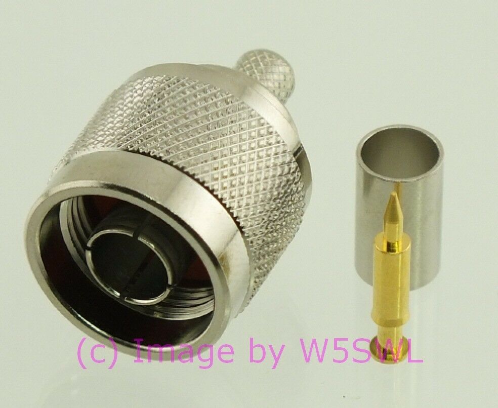 W5SWL N Male Coax Connector Crimp RG-59 - Dave's Hobby Shop by W5SWL