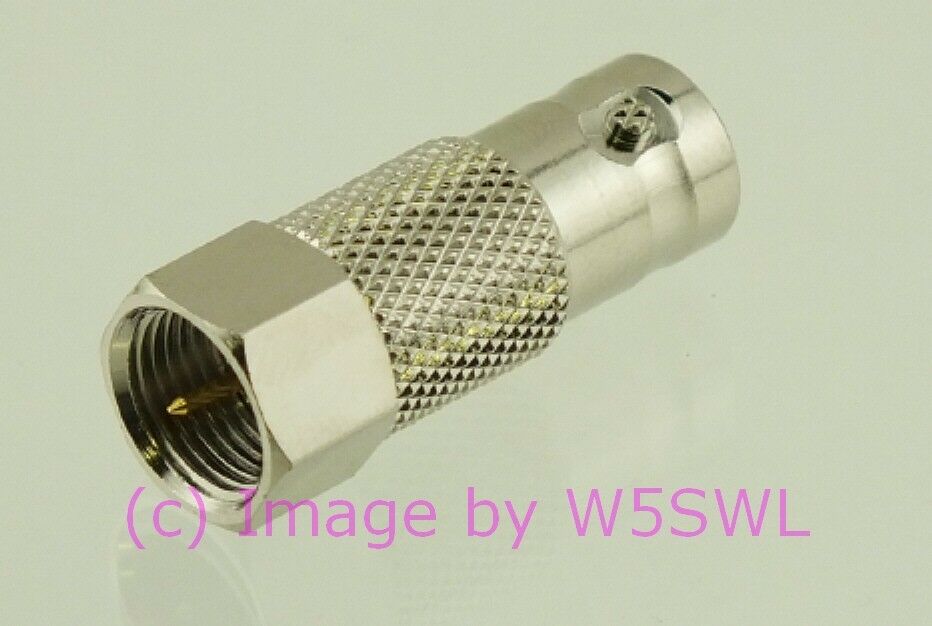 W5SWL Brand BNC Female to F Type Male RF Radio Adapter Connector - Dave's Hobby Shop by W5SWL