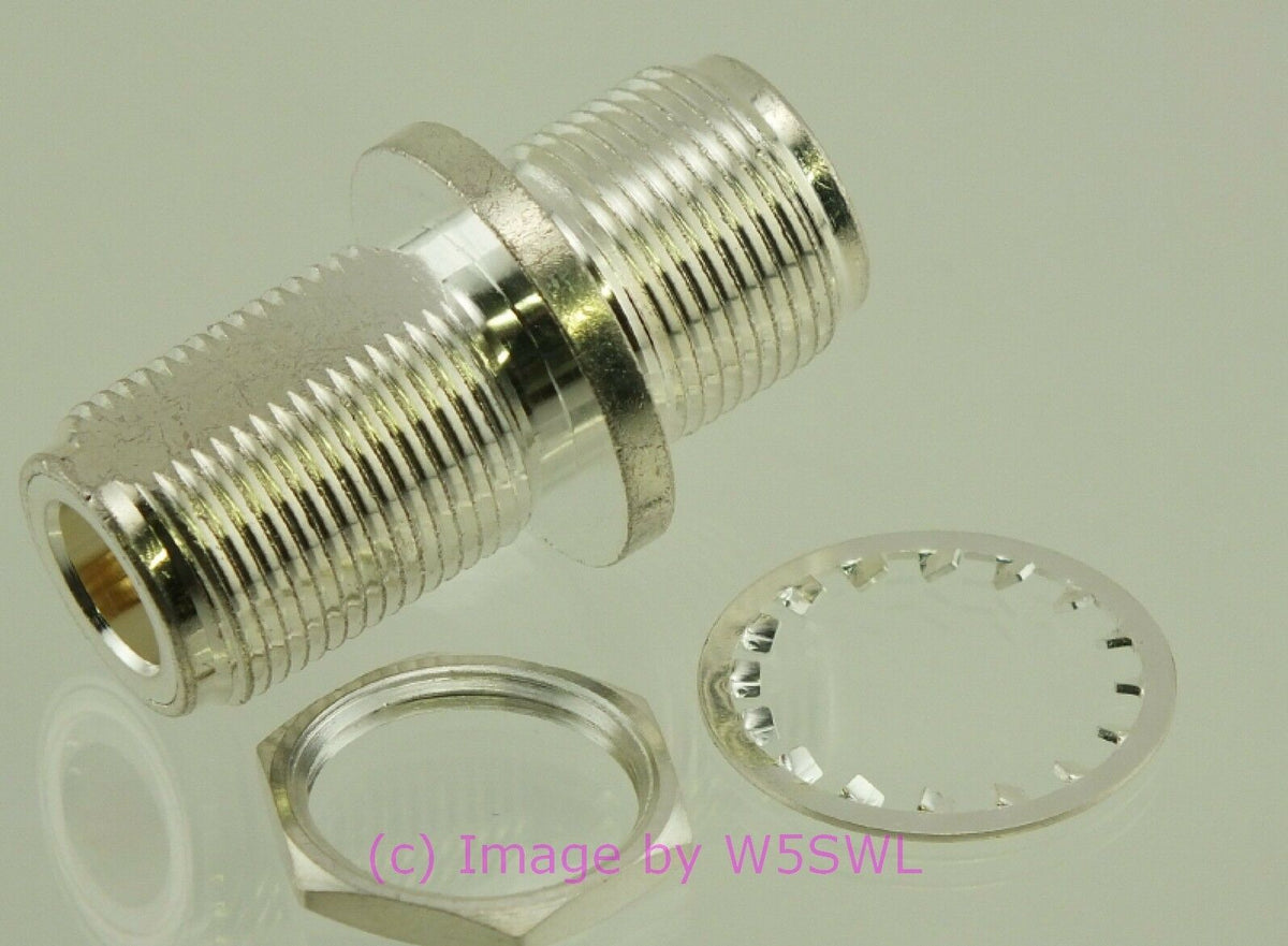W5SWL  N Female to Female Coax Connector Adapter SILVER BULKHEAD Panel Mount - Dave's Hobby Shop by W5SWL