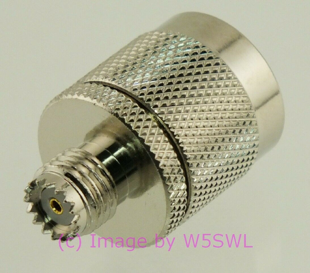 W5SWL N Male to Mini-UHF Female Coax Connector Adapter - Dave's Hobby Shop by W5SWL