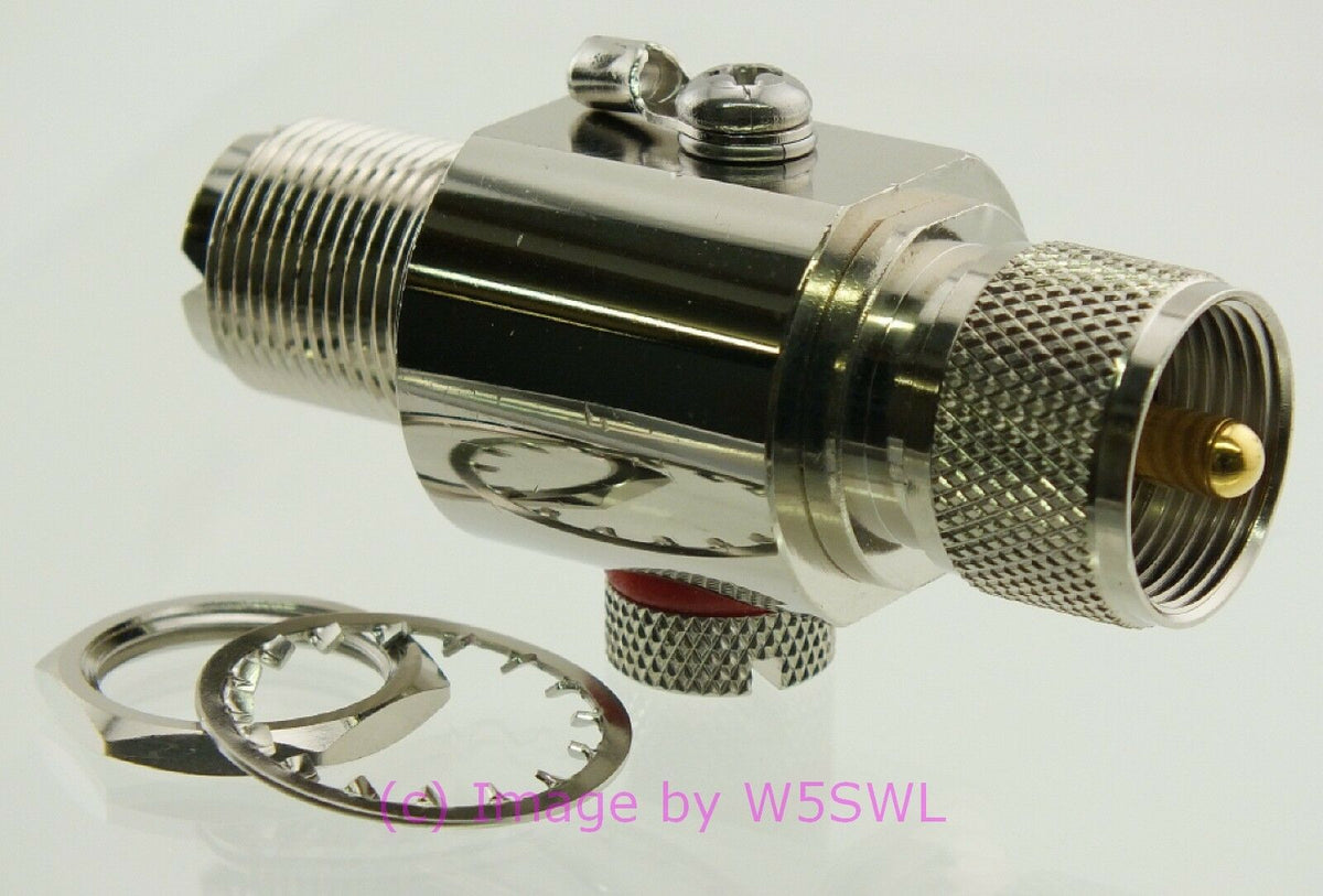 W5SWL Brand Surge EMP Protector Lightning Arrester 2GHz Gas Tube UHF Male Female HAM - Dave's Hobby Shop by W5SWL