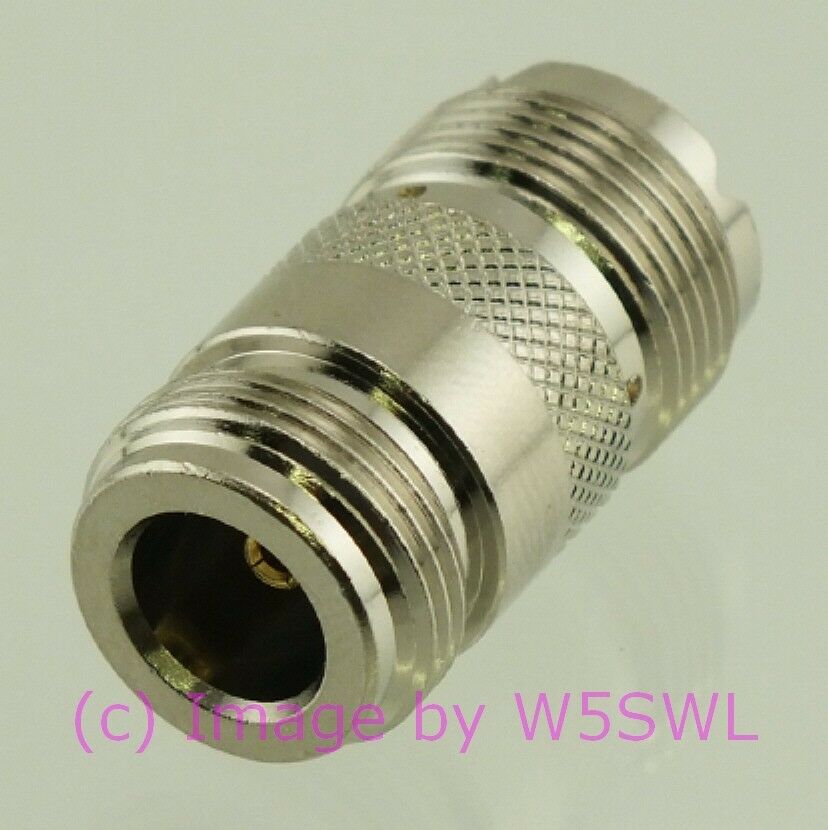 W5SWL UHF Female to N Female Coax Connector Adapter - Dave's Hobby Shop by W5SWL