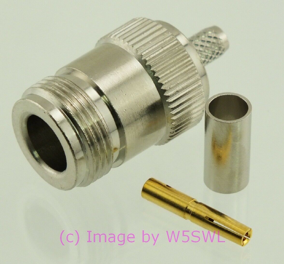 W5SWL N Female Coax Connector Crimp LMR-200 - Dave's Hobby Shop by W5SWL