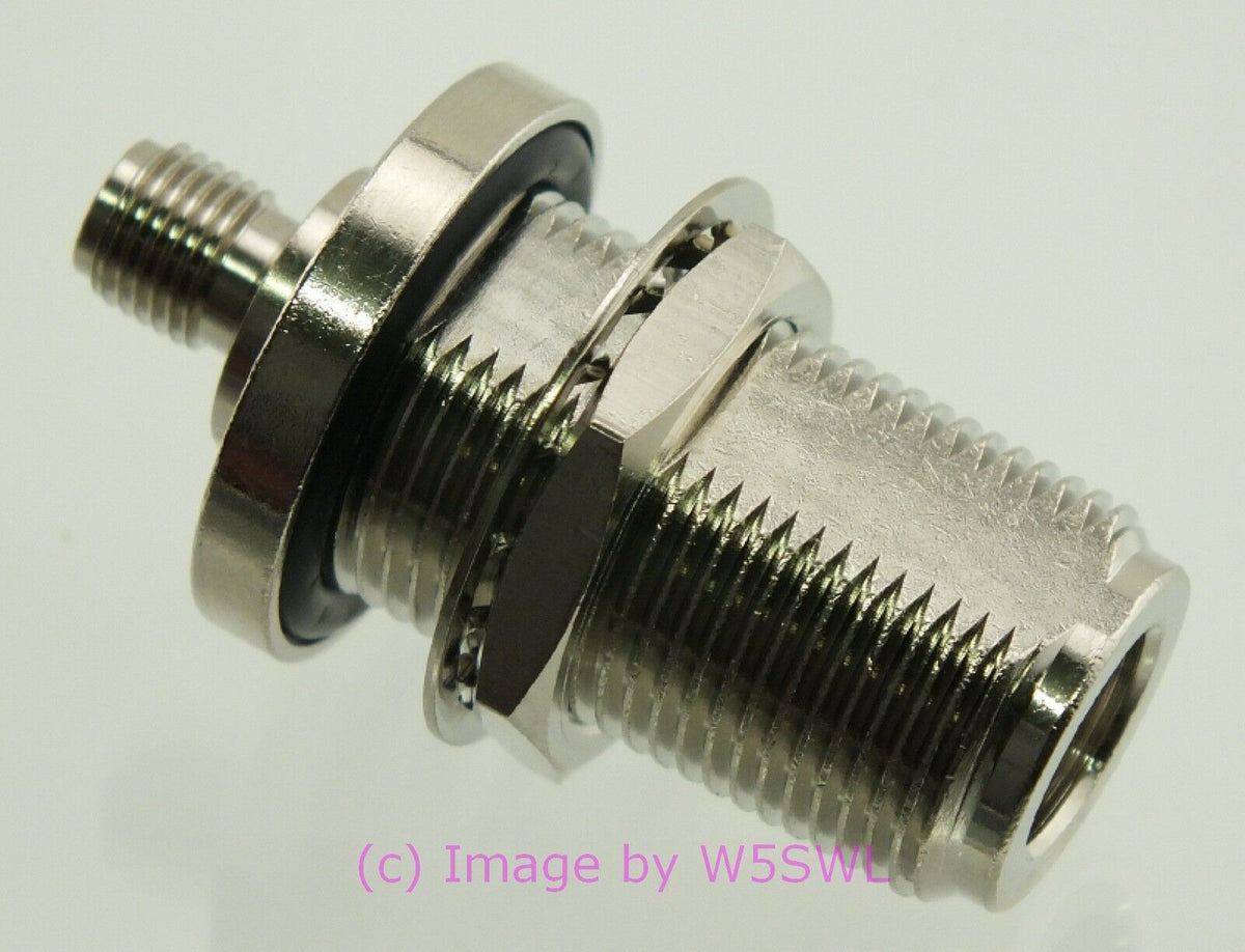 W5SWL SMA Female to N Female Coax Connector Adapter Bulkhead Chassis - Dave's Hobby Shop by W5SWL