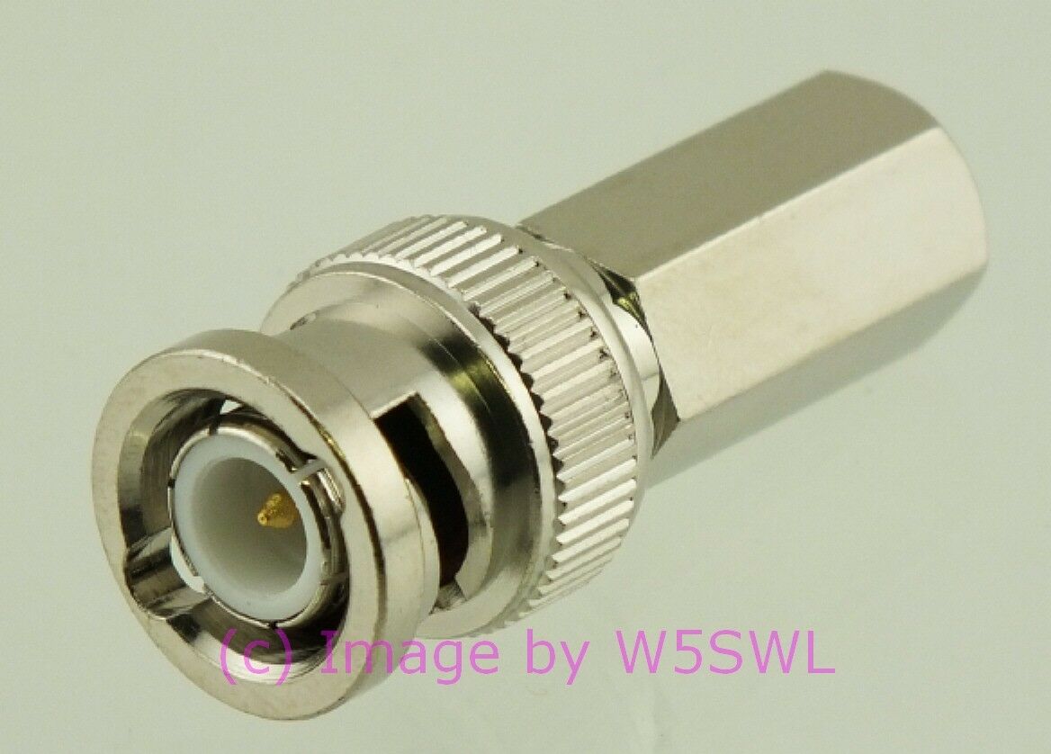 W5SWL Brand BNC Male Twist-On Coax Connector fits RG-59 2-Pack - Dave's Hobby Shop by W5SWL