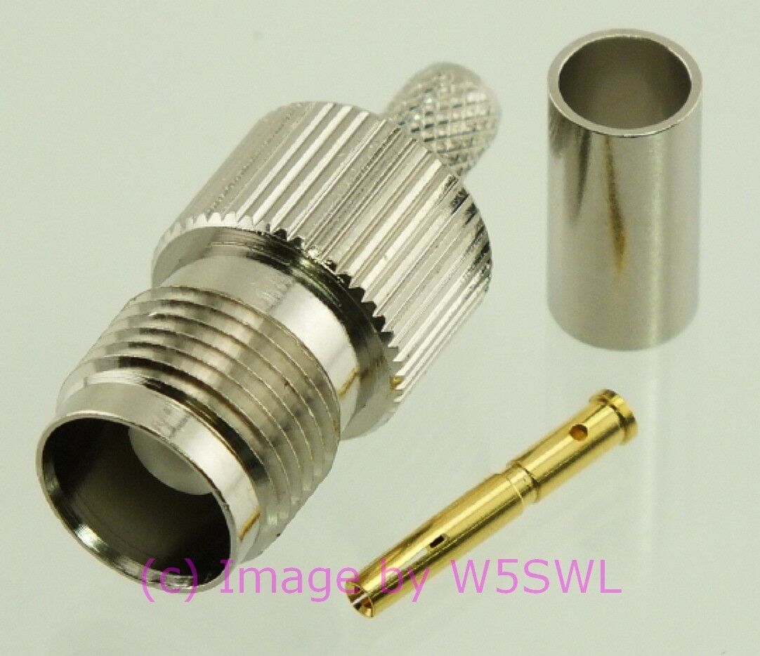W5SWL TNC Female Coax Connector Crimp RG-58 LMR-195 Coax 2-Pack - Dave's Hobby Shop by W5SWL