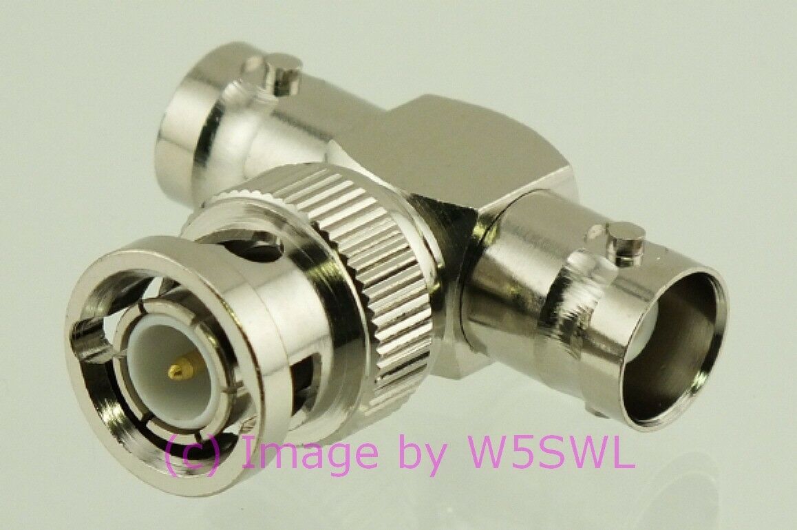 W5SWL Brand BNC Male to Double BNC Female Tee Coax Connector Adapter - Dave's Hobby Shop by W5SWL