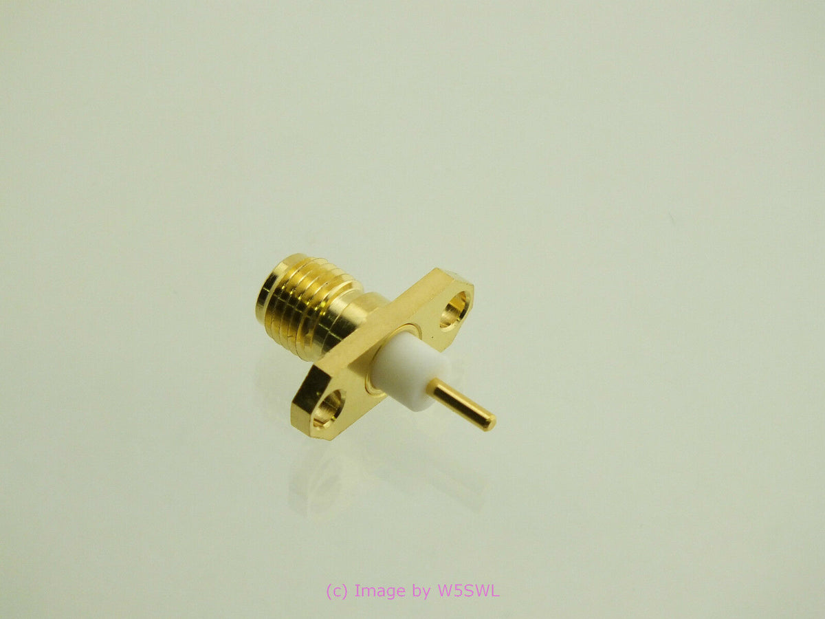 SMA Female Connector 2 Hole Chassis Mount Jack Amphenol - Dave's Hobby Shop by W5SWL