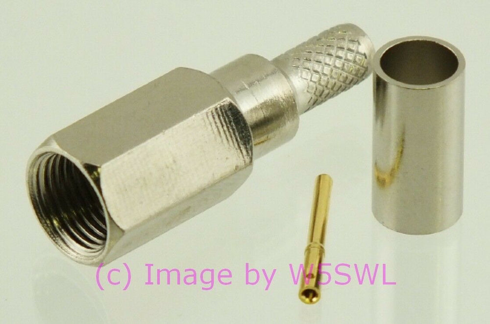 W5SWL FME Male Crimp Coax Connector RG-58 2-Pack - Dave's Hobby Shop by W5SWL