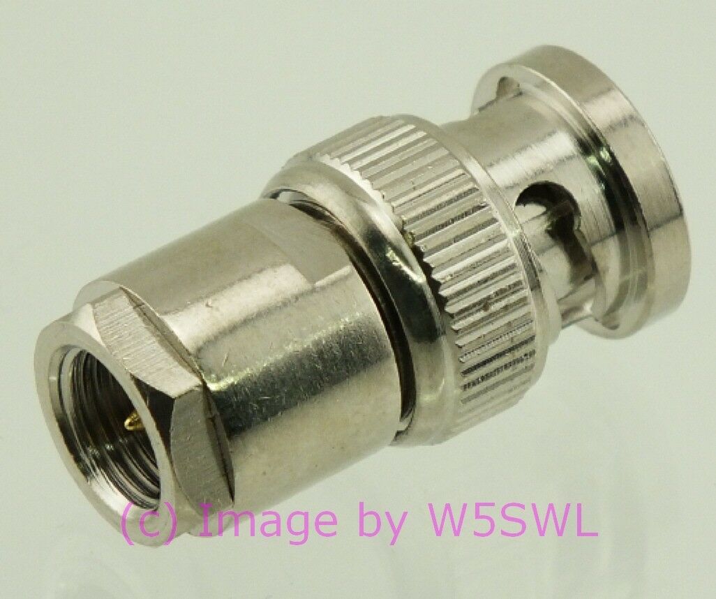 W5SWL Brand FME Male to BNC Male Coax Connector Adapter - Dave's Hobby Shop by W5SWL