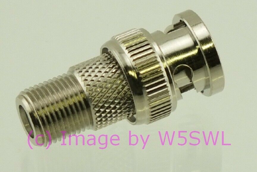 W5SWL Brand BNC Male to Type F Female Coax Adapter Connector - Dave's Hobby Shop by W5SWL