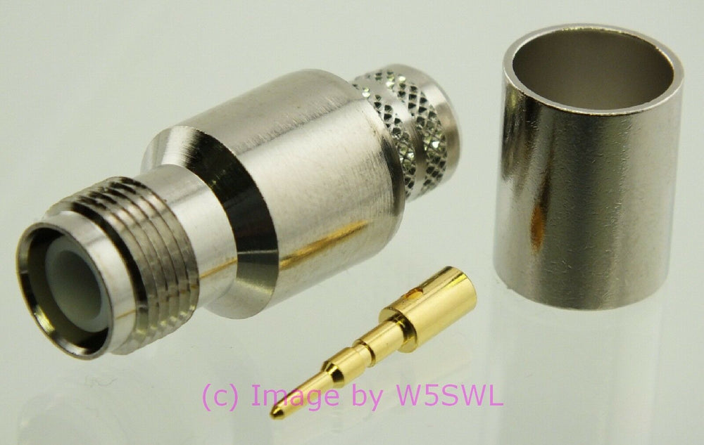 W5SWL TNC Reverse Polarity Female Coax Connector 9913 LMR-400 Coax - Dave's Hobby Shop by W5SWL