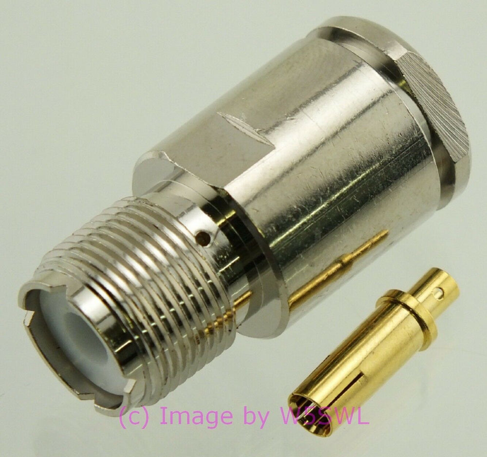W5SWL UHF Female Coax Connector LMR-400 Clamp - Dave's Hobby Shop by W5SWL