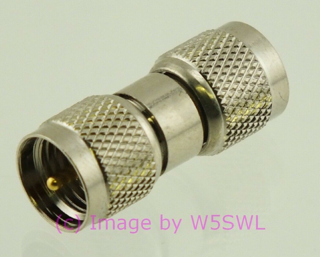 W5SWL Brand Mini-UHF Double Male Coax Connector Adapter - Dave's Hobby Shop by W5SWL