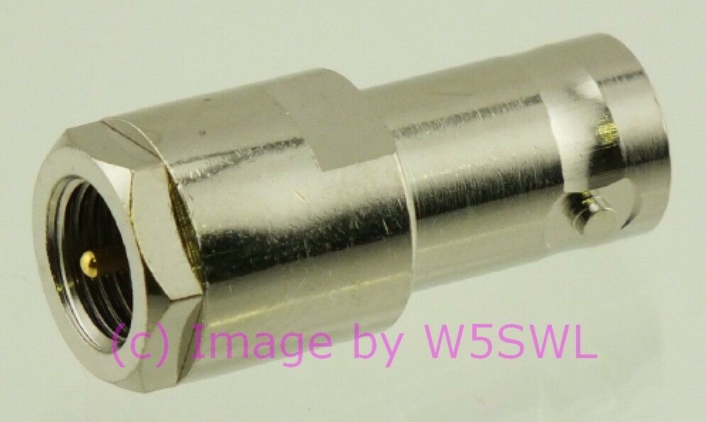 W5SWL Brand  FME Male to BNC Female Coax Connector Adapter - Dave's Hobby Shop by W5SWL