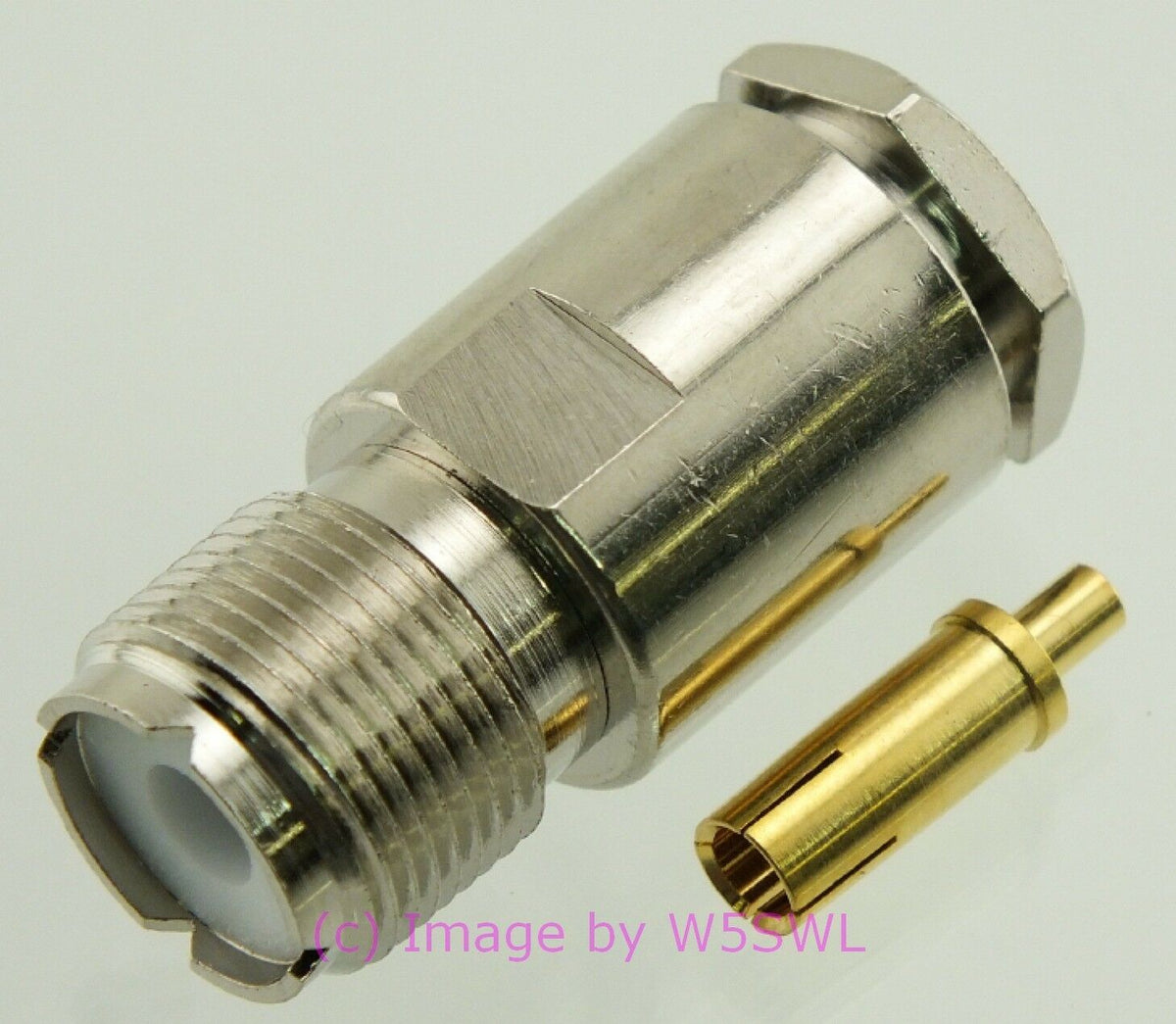 W5SWL Brand UHF Female Coax Connector RG-8A/U RG-213 Clamp - Dave's Hobby Shop by W5SWL