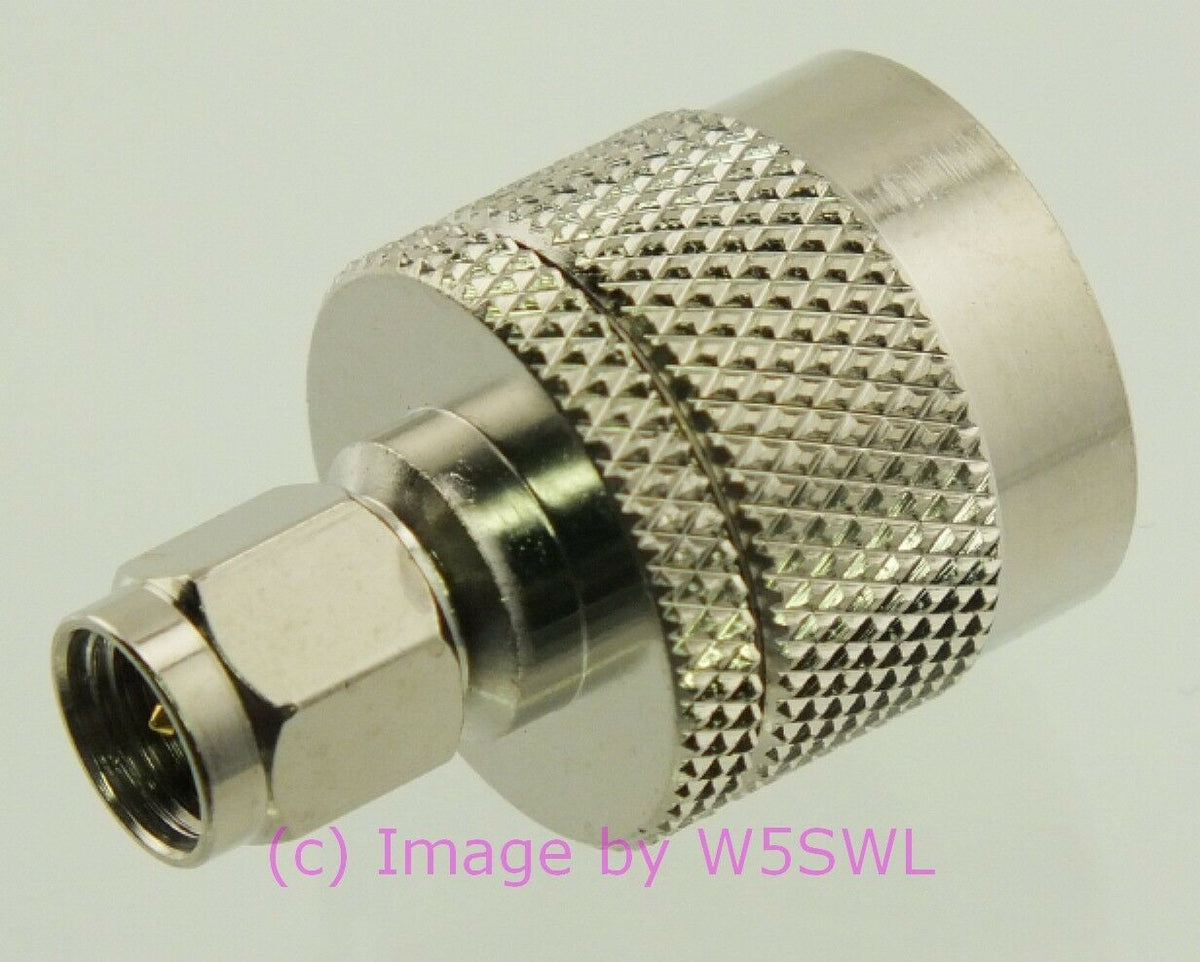 W5SWL SMA Male to UHF Male  Coax Connector Adapter - Dave's Hobby Shop by W5SWL