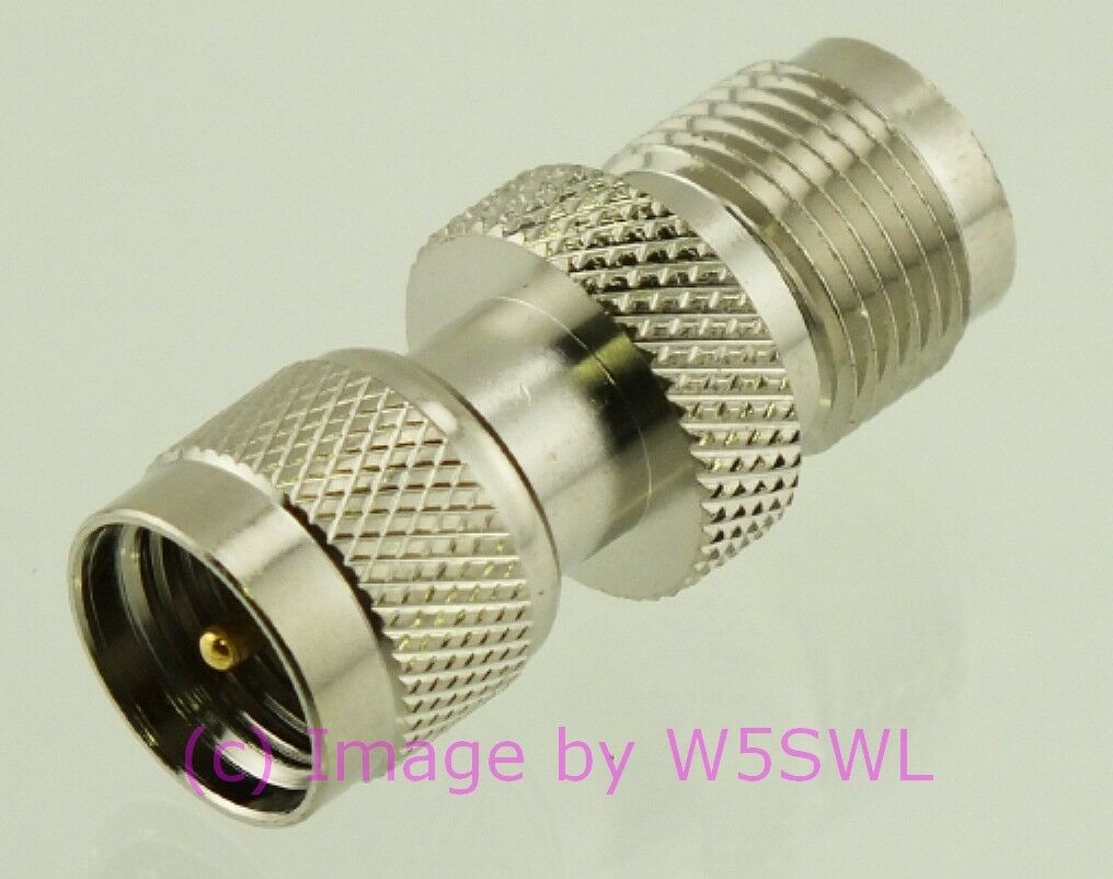 W5SWL Mini-UHF Male to TNC Female Coax Connector Adapter - Dave's Hobby Shop by W5SWL