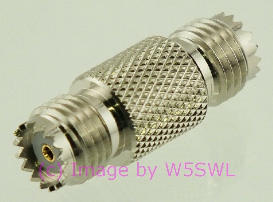 W5SWL Brand Mini-UHF Double Female Coax Connector Adapter Barrel - Dave's Hobby Shop by W5SWL