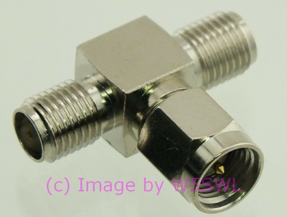 W5SWL SMA Female to SMA Male TEE Coax Connector Adapter - Dave's Hobby Shop by W5SWL