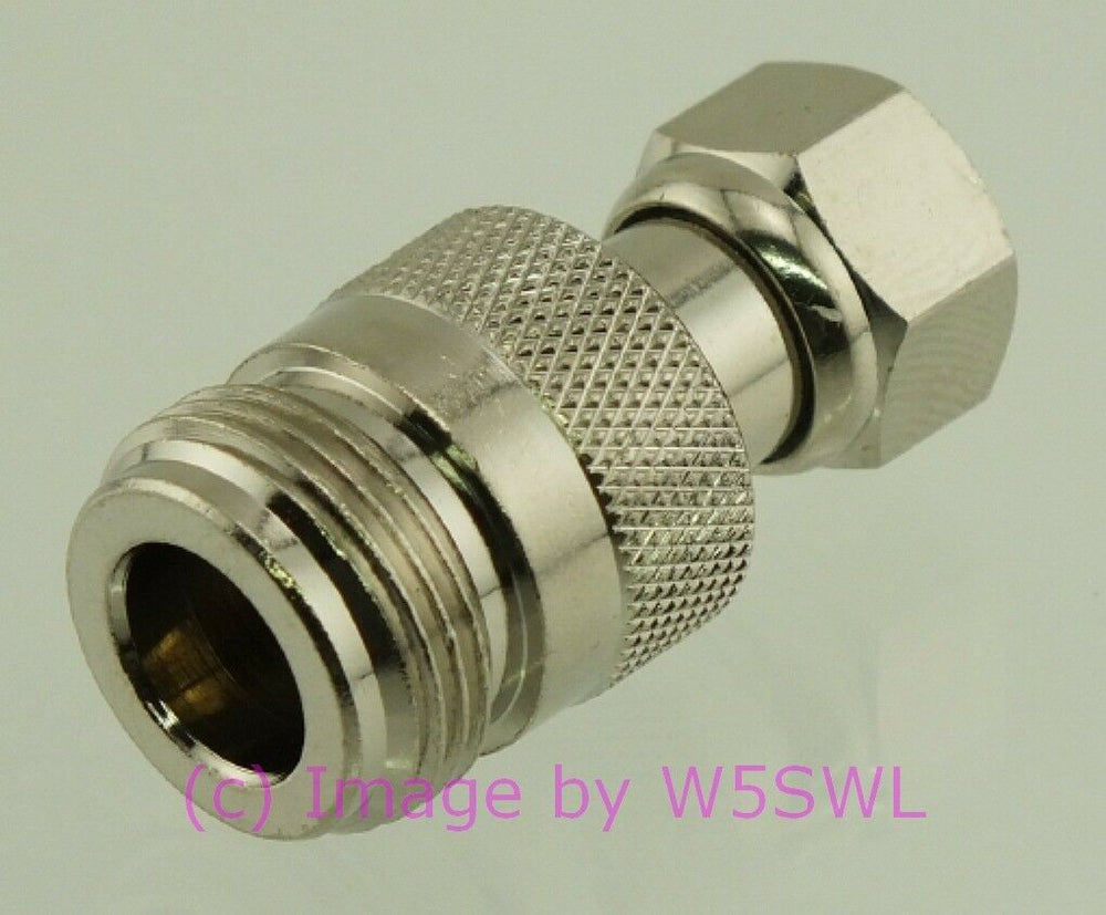 W5SWL N Female to Type F Male Coax Connector Adapter - Dave's Hobby Shop by W5SWL