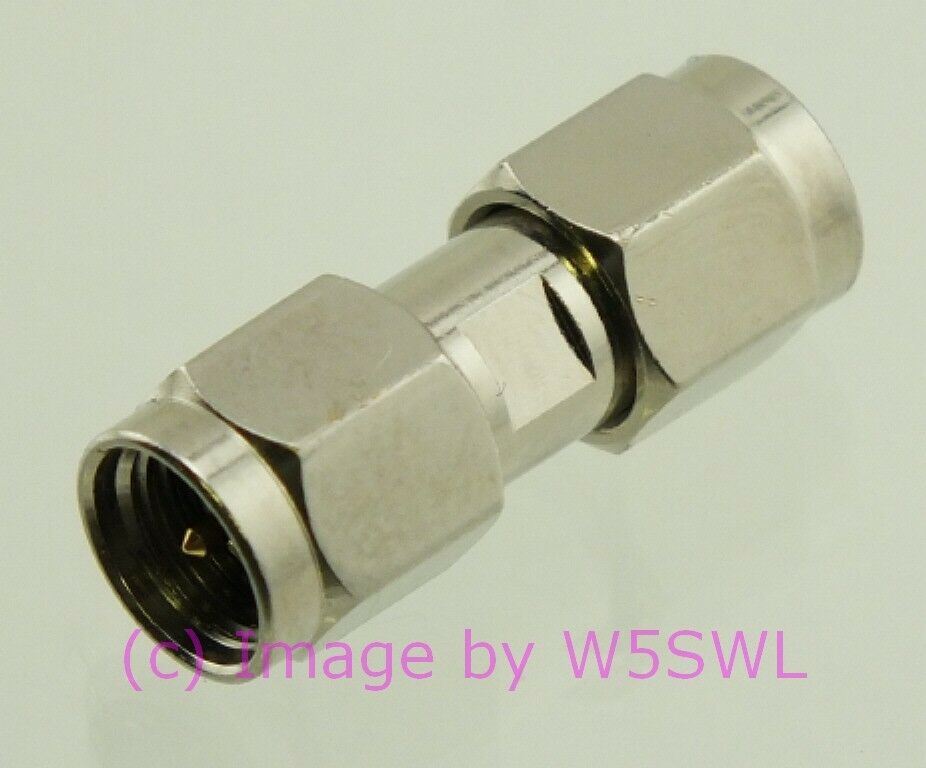 W5SWL SMA Male to SMA Male Coax Connector Adapter Gold - Dave's Hobby Shop by W5SWL