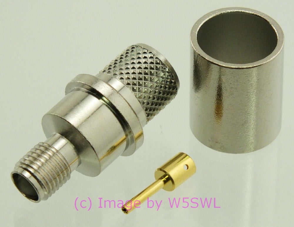 W5SWL SMA Female Coax Connector Crimp LMR-400 2-Pack - Dave's Hobby Shop by W5SWL