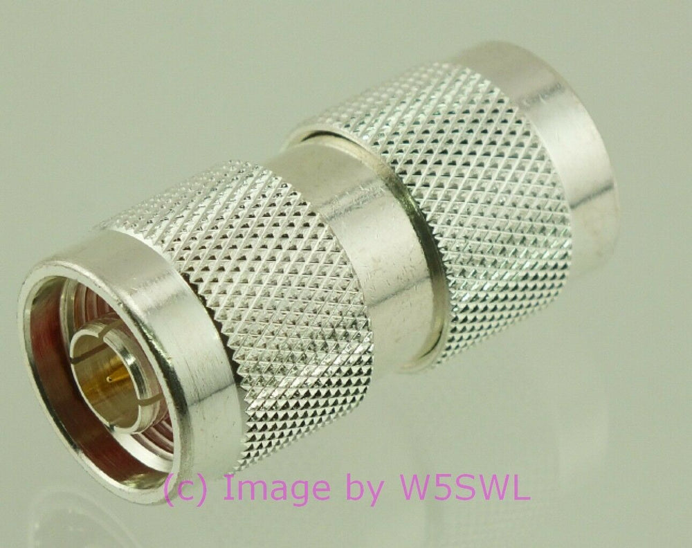 W5SWL N Male to N Male Coax Connector Adapter Barrel SILVER - Dave's Hobby Shop by W5SWL