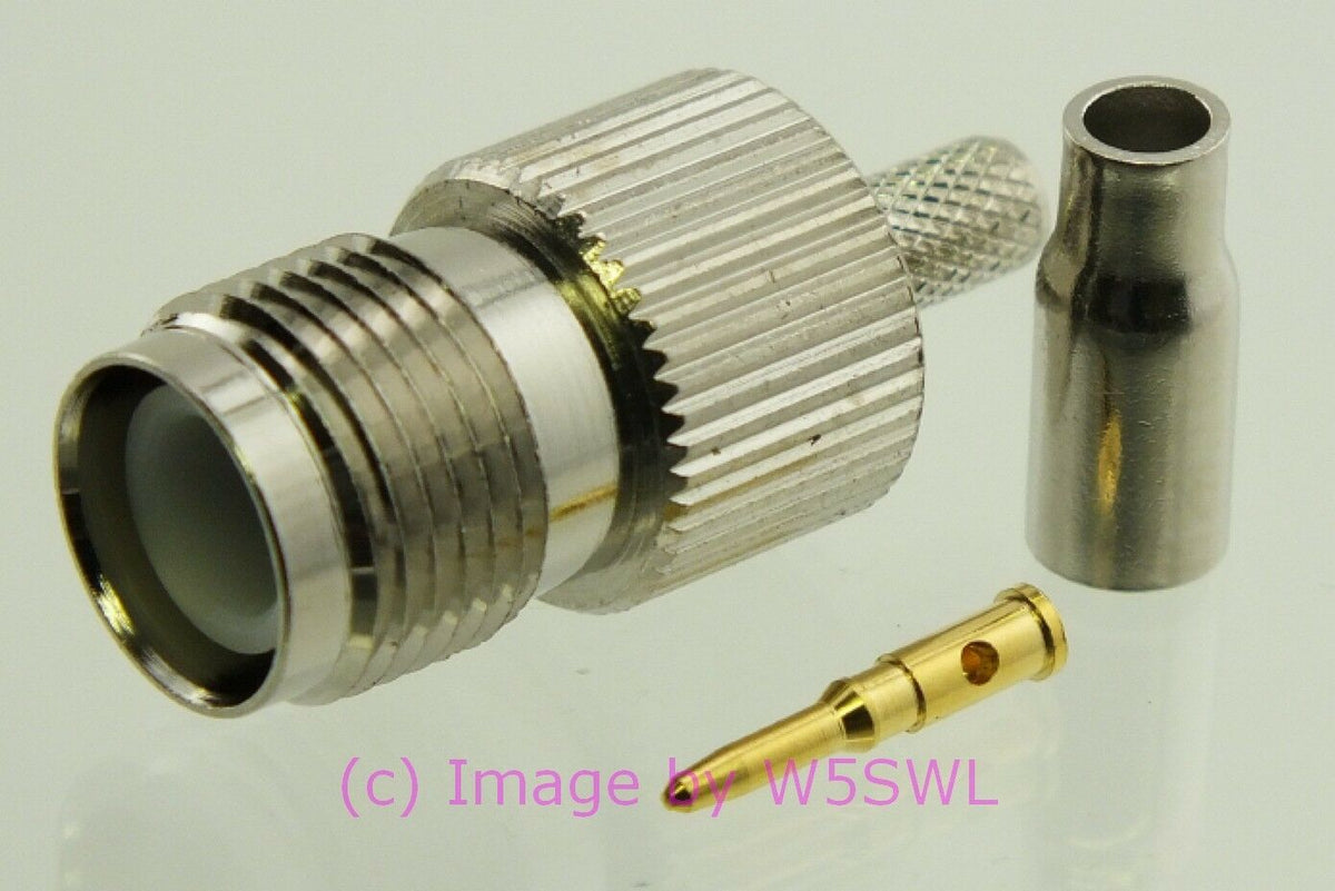 W5SWL TNC Reverse Polarity Female Coax Connector Crimp RG-174 LMR-100  2-Pk - Dave's Hobby Shop by W5SWL