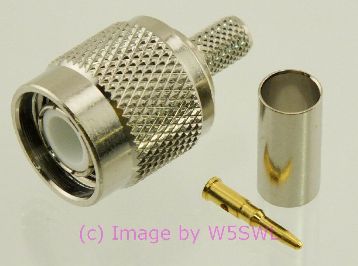 W5SWL Brand TNC Male Coax Connector Crimp RG-142 2-PACK - Dave's Hobby Shop by W5SWL