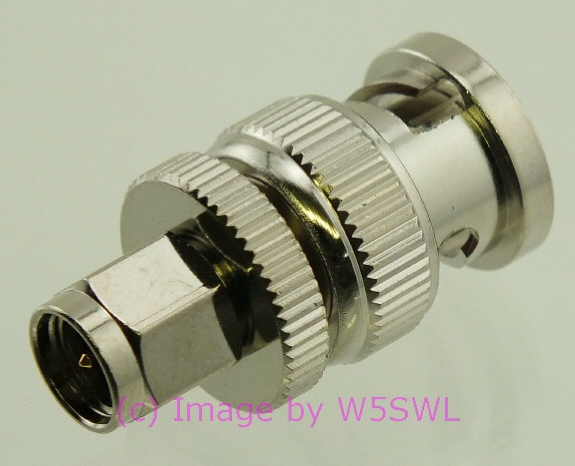 W5SWL SMA Male to BNC Male Coax Connector Adapter - Dave's Hobby Shop by W5SWL