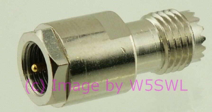 W5SWL Brand FME Male to Mini-UHF Female Coax Connector Adapter - Dave's Hobby Shop by W5SWL