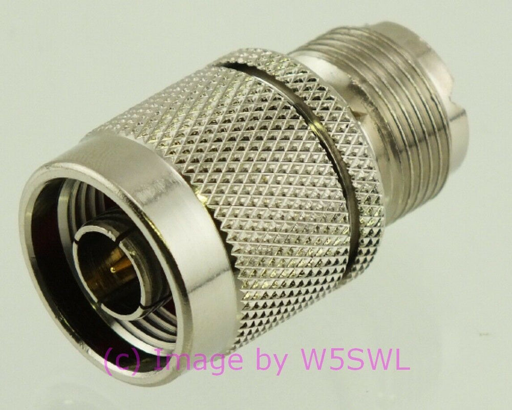 W5SWL N Male to UHF Female Coax Connector Adapter - Dave's Hobby Shop by W5SWL