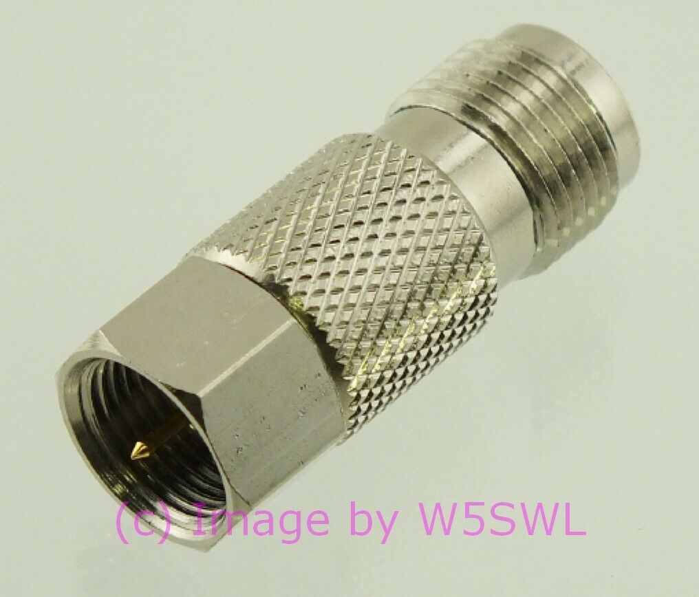 W5SWL TNC Female to Type F Male Coax Connector Adapter - Dave's Hobby Shop by W5SWL
