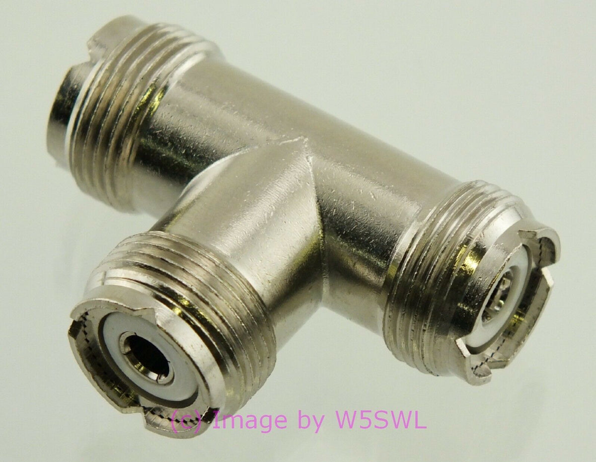 W5SWL UHF Female Coax Connector Adapter Tee - Dave's Hobby Shop by W5SWL
