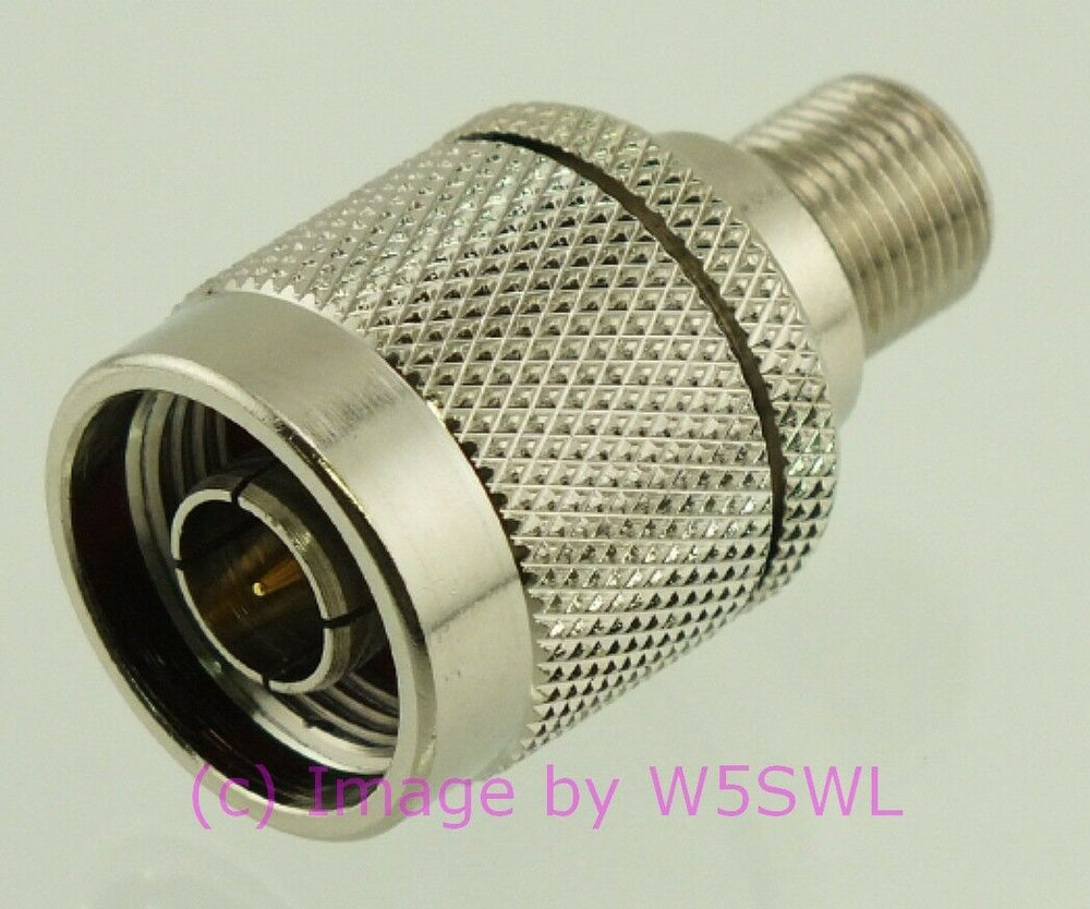 W5SWL Brand N Male to Type F Female Coax Connector Adapter - Dave's Hobby Shop by W5SWL