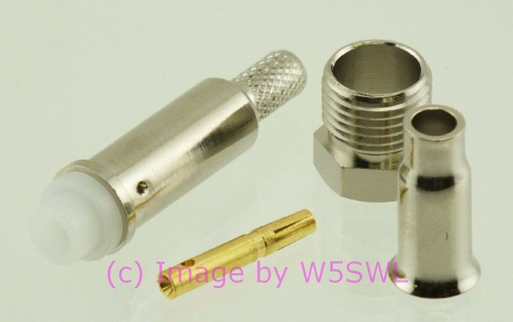 W5SWL  FME Female Crimp Coax Connector RG-174 2-Pack - Dave's Hobby Shop by W5SWL