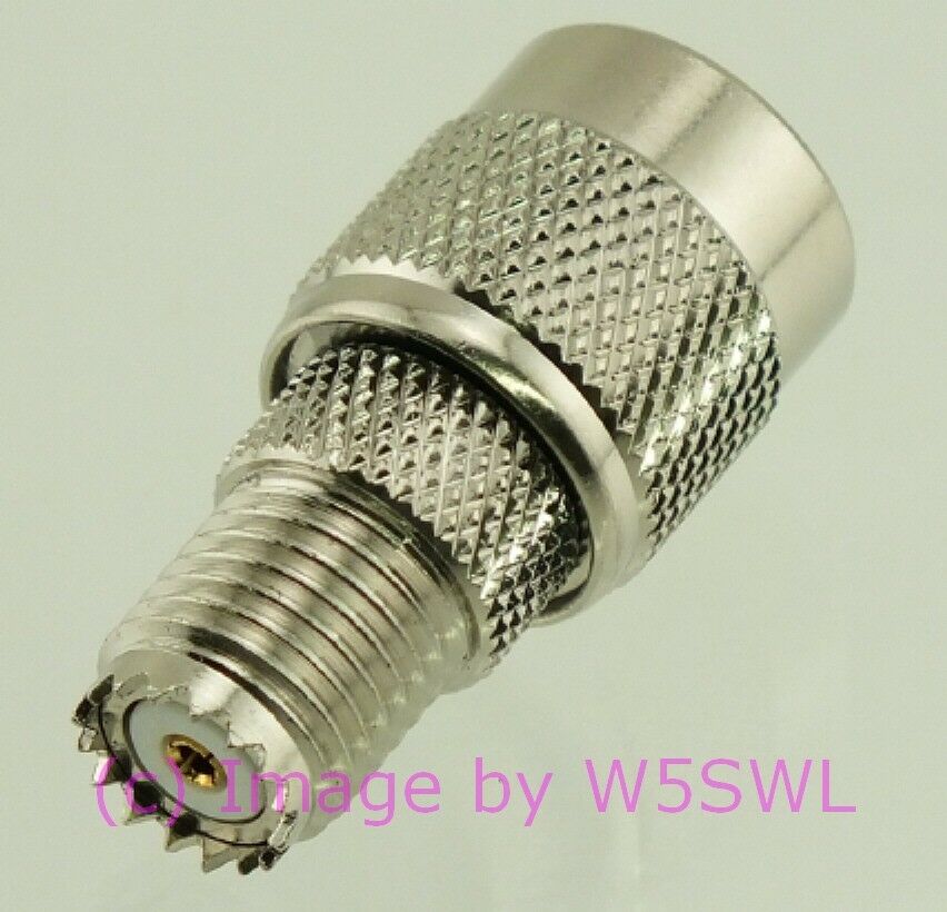 W5SWL Brand Coax Adapter TNC Male to Mini UHF Female - Dave's Hobby Shop by W5SWL
