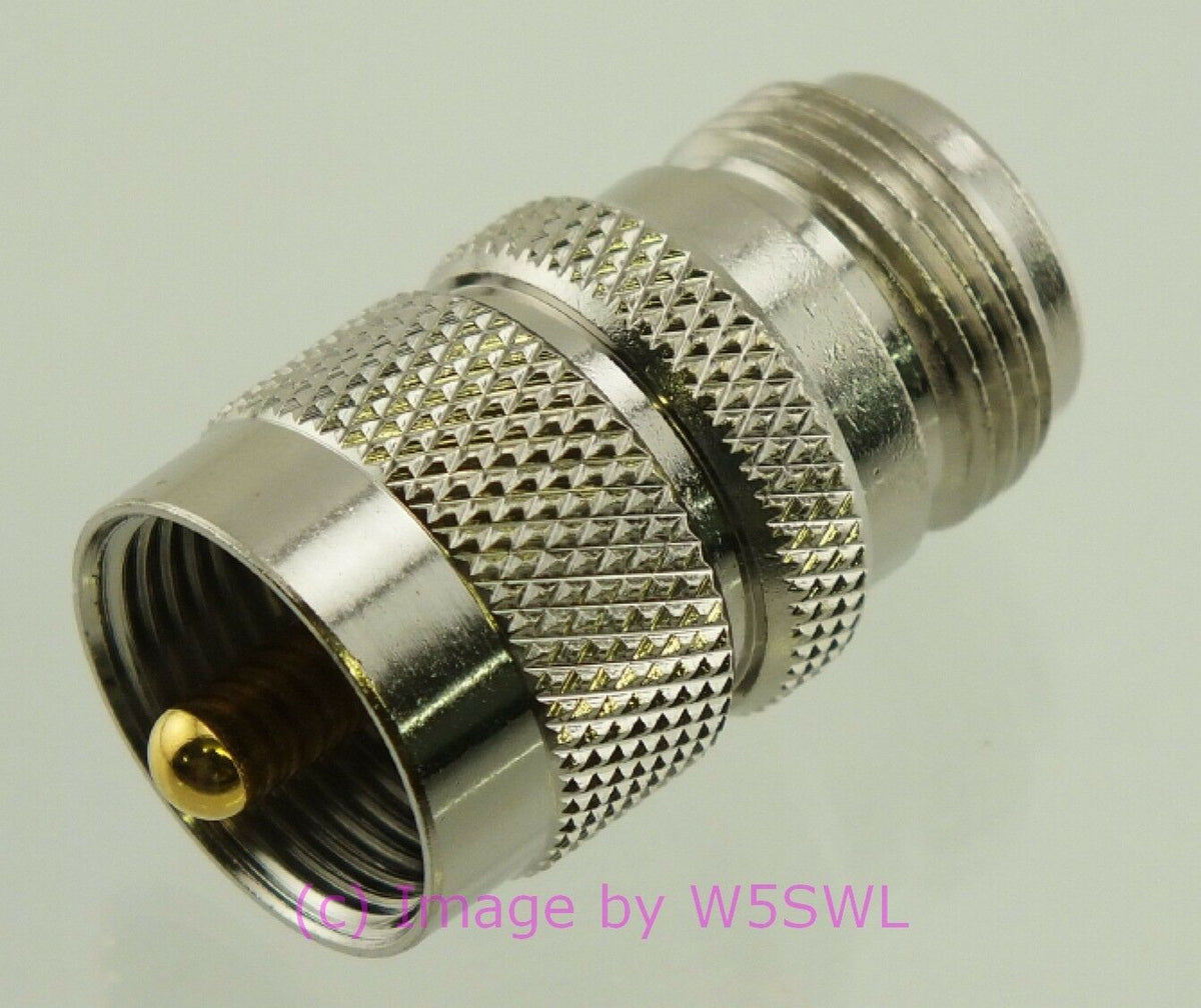 W5SWL UHF Male to N Female Coax Connector Adapter - Dave's Hobby Shop by W5SWL