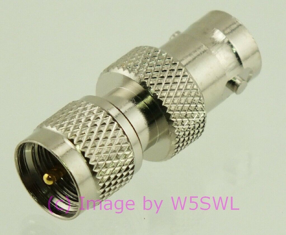 W5SWL Mini-UHF Male to BNC Female Coax Connector Adapter - Dave's Hobby Shop by W5SWL