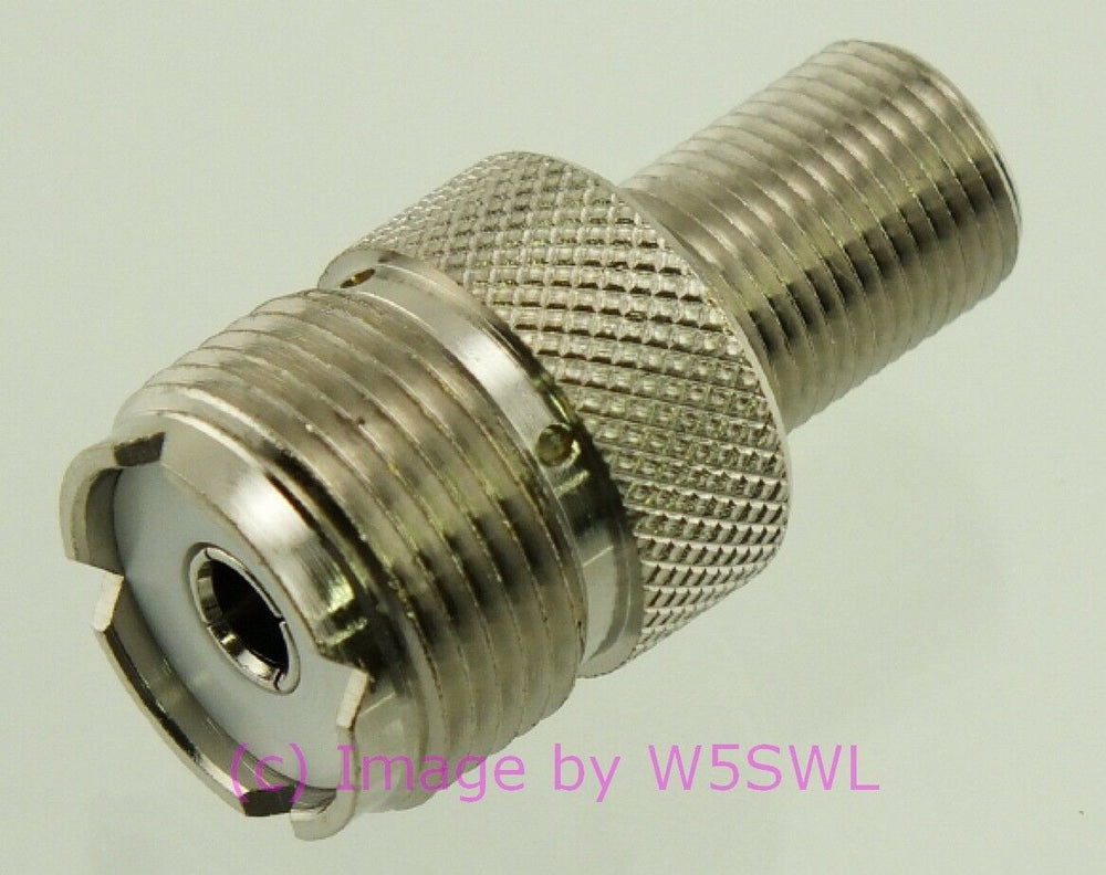 W5SWL UHF Female to Type F Female Coax Connector Adapter - Dave's Hobby Shop by W5SWL