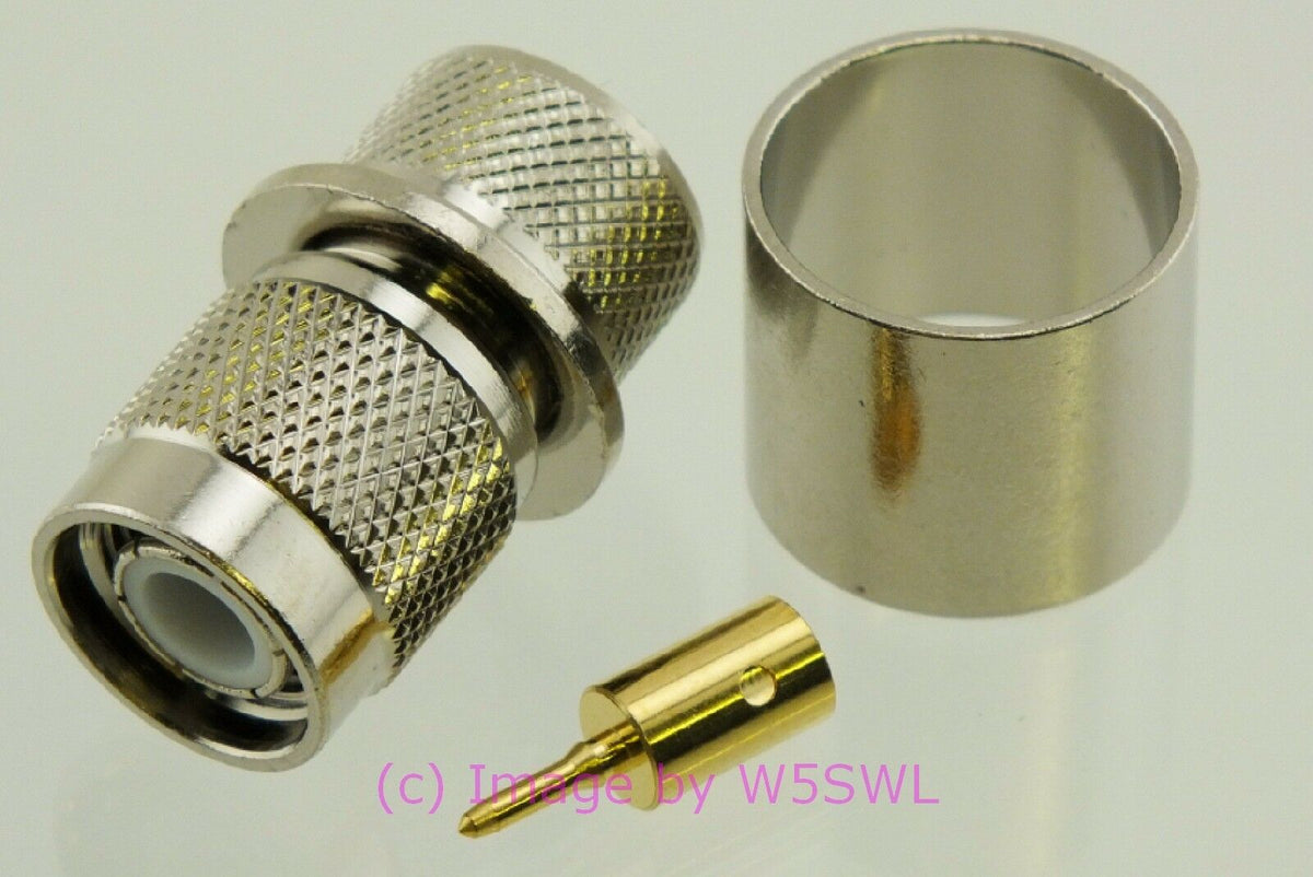 W5SWL TNC Male Coax Connector Crimp LMR-600 2-Pack - Dave's Hobby Shop by W5SWL