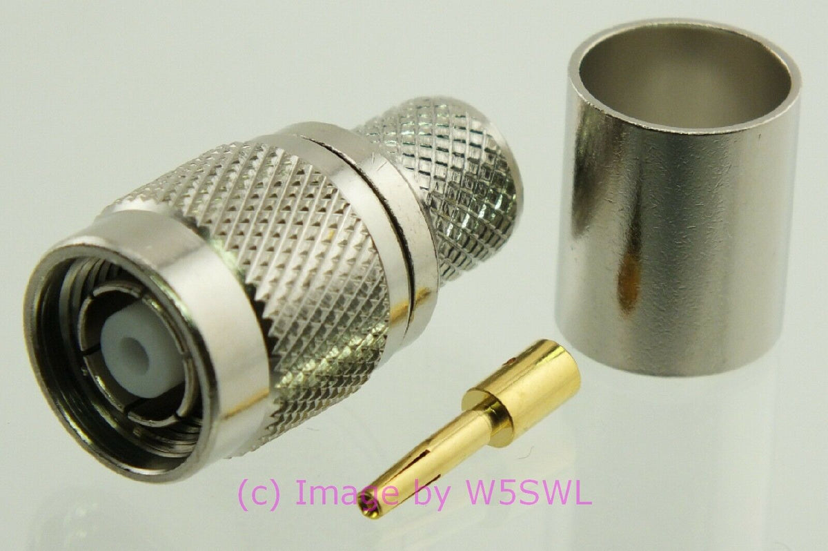 W5SWL TNC Reverse Polarity Male Coax Connector Crimp 9913 LMR-400 - Dave's Hobby Shop by W5SWL